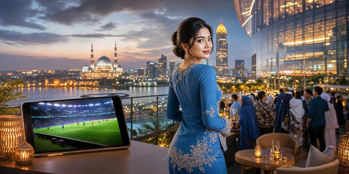 Pertaruhan bola sepak Selangor dengan pakaian baju kurung tradisional